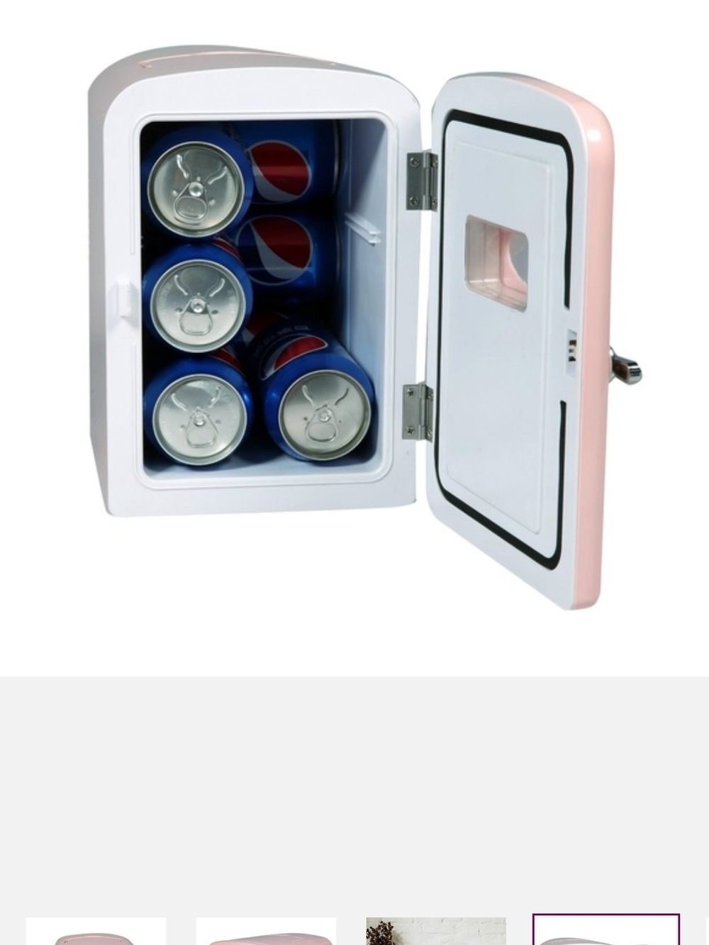 Frigidaire Pink Mini Refrigerator - Retro Design - Picture 8 of 9